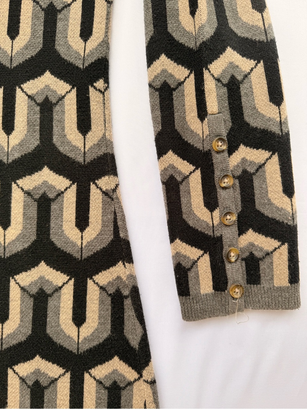 Hatley Geometric Knit Sweater Dress Long Sleeve Size Small - Picture 4 of 6